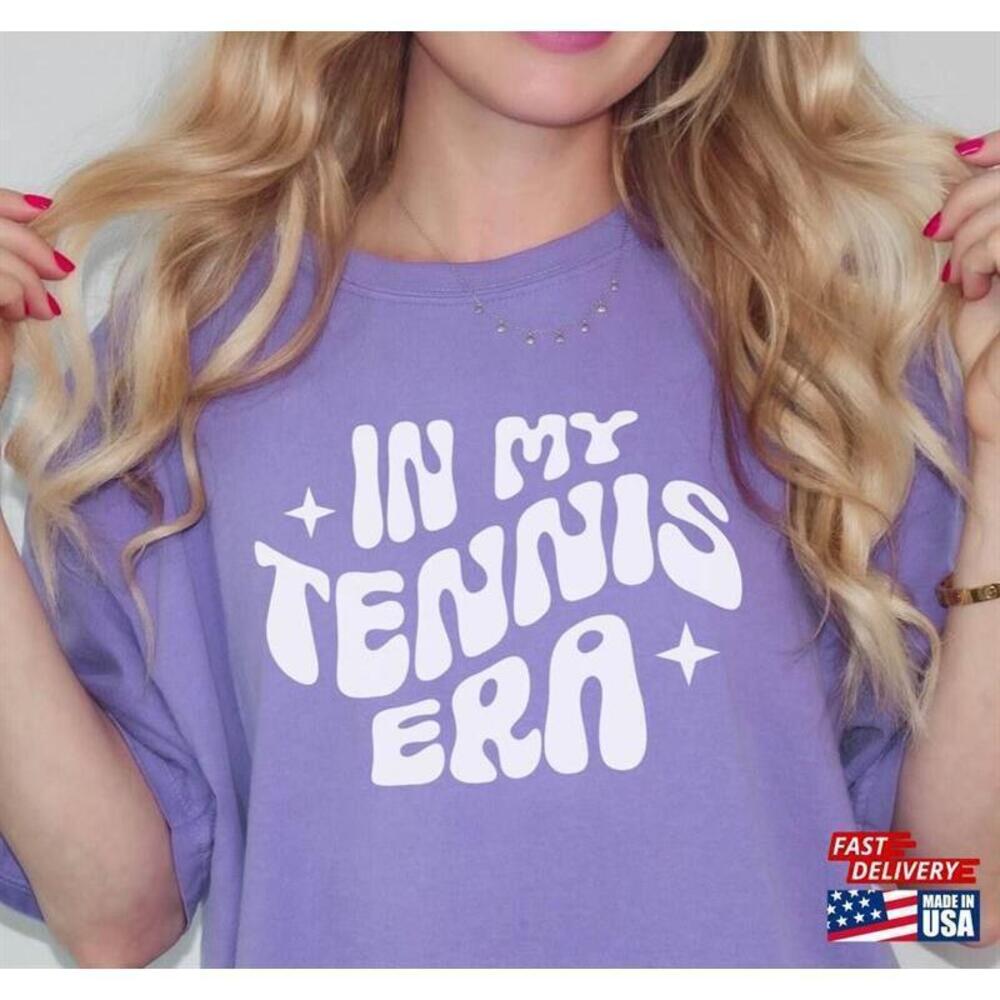 Comfort Colors In My Tennis Era Tshirt Retro Shirt For Women Gift Player